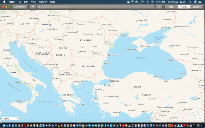 Screen Shot Map Balcans